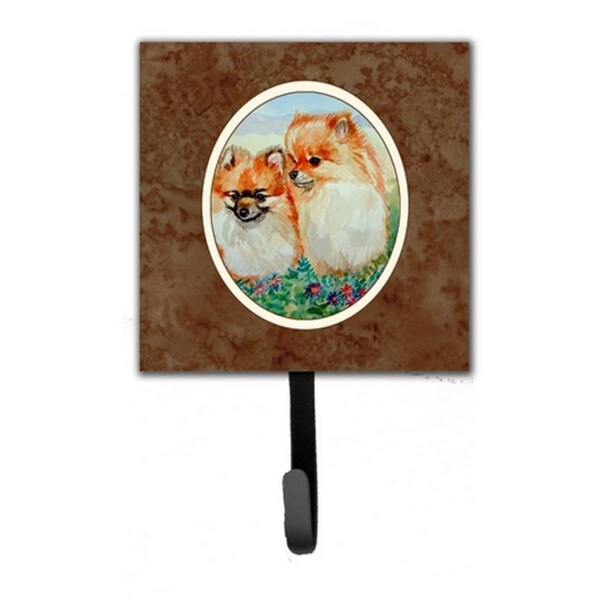 Carolines Treasures Pomeranian Leash or Key Holder, 6 x 1.25 x 4.25 in. 7262SH4 - main